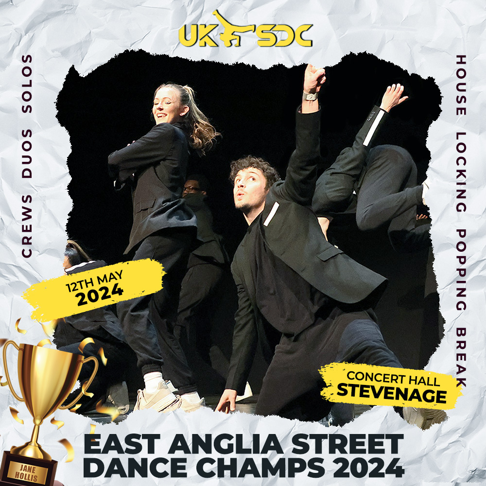 East Anglia Street dance Champs in new bigger venue Stevenage Concert hall