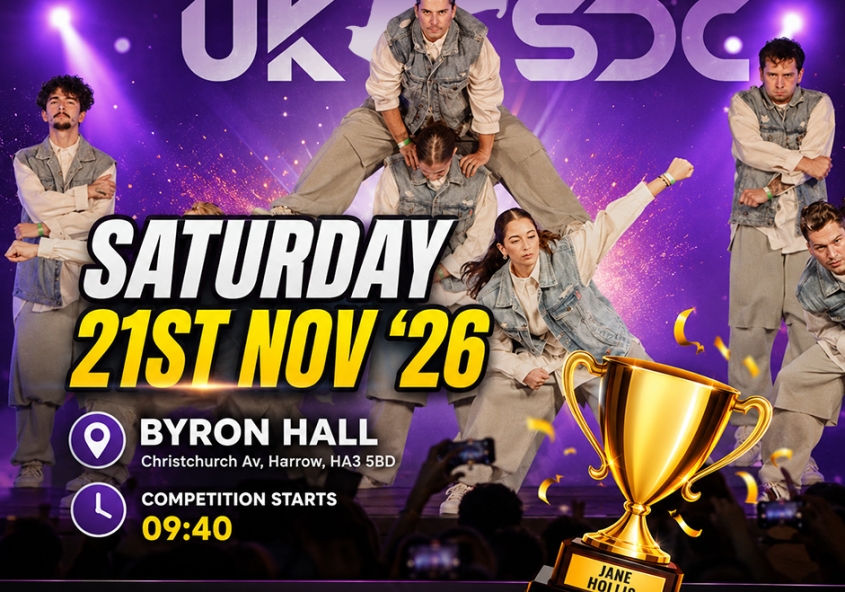 uksdc uk street dance championships, harrow, 21 november 2026
